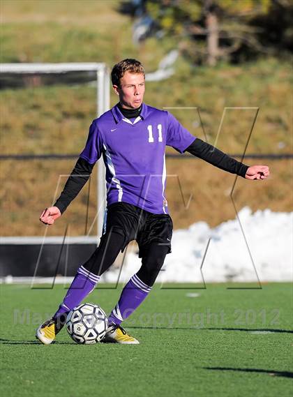 Thumbnail 3 in Bishop Machebeuf vs. Estes Park (CHSAA 3A Playoffs) photogallery.