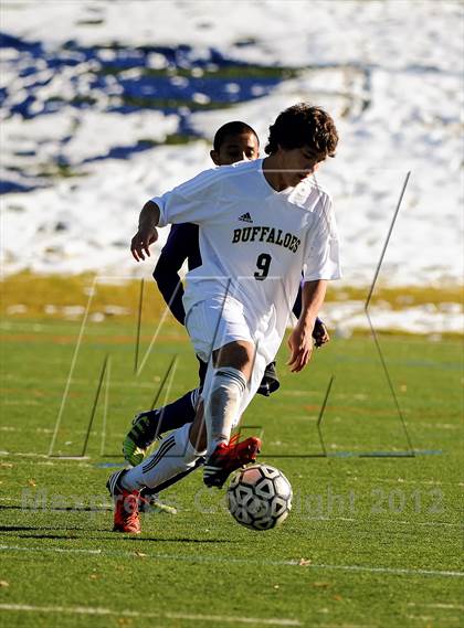 Thumbnail 3 in Bishop Machebeuf vs. Estes Park (CHSAA 3A Playoffs) photogallery.