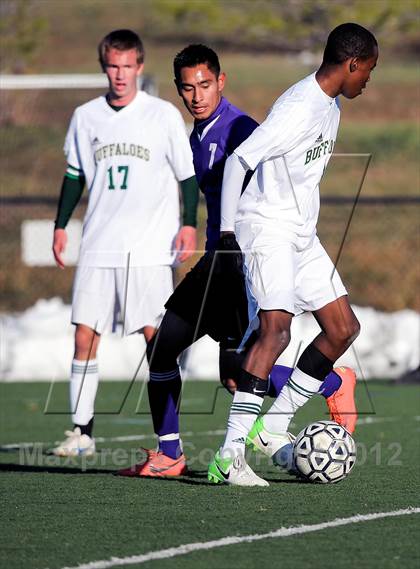Thumbnail 3 in Bishop Machebeuf vs. Estes Park (CHSAA 3A Playoffs) photogallery.