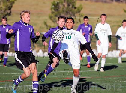 Thumbnail 3 in Bishop Machebeuf vs. Estes Park (CHSAA 3A Playoffs) photogallery.