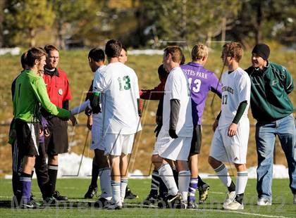 Thumbnail 2 in Bishop Machebeuf vs. Estes Park (CHSAA 3A Playoffs) photogallery.