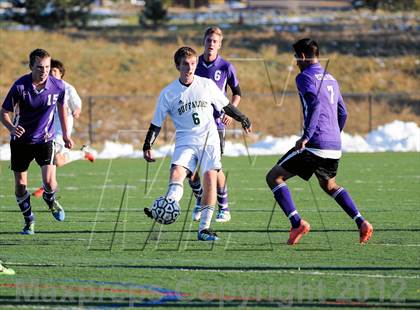 Thumbnail 3 in Bishop Machebeuf vs. Estes Park (CHSAA 3A Playoffs) photogallery.
