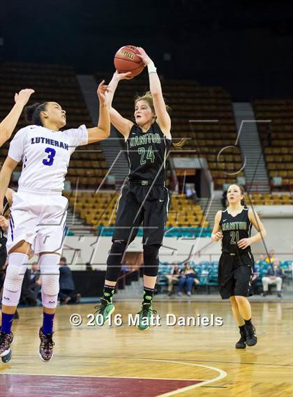 Thumbnail 2 in Manitou Springs vs. Lutheran (CHSAA 3A Final) photogallery.
