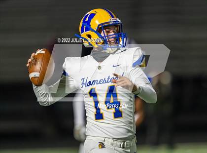 Thumbnail 1 in Homestead @ Hamilton Southeastern (IHSAA 6A Sectional semi-final) photogallery.