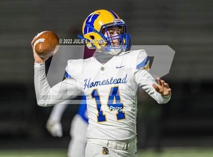 Thumbnail 2 in Homestead @ Hamilton Southeastern (IHSAA 6A Sectional semi-final) photogallery.