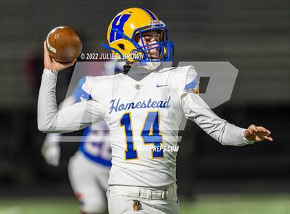 Thumbnail 3 in Homestead @ Hamilton Southeastern (IHSAA 6A Sectional semi-final) photogallery.