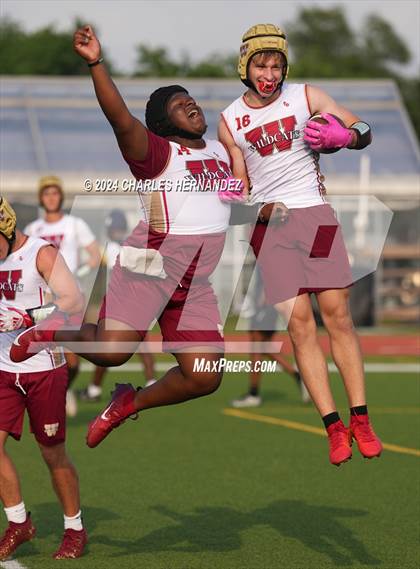 Thumbnail 1 in Cypress Woods vs Cypress Ridge (Texas 7 on 7 State Qualifier) photogallery.