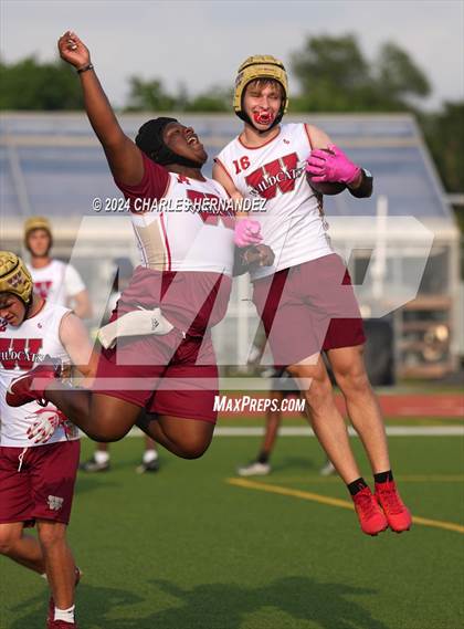 Thumbnail 3 in Cypress Woods vs Cypress Ridge (Texas 7 on 7 State Qualifier) photogallery.