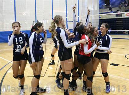 Thumbnail 2 in Vacaville Christian vs Bradshaw Christian (CIF SJS D5 Final) photogallery.