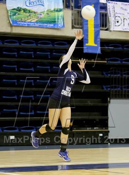 Thumbnail 2 in Vacaville Christian vs Bradshaw Christian (CIF SJS D5 Final) photogallery.