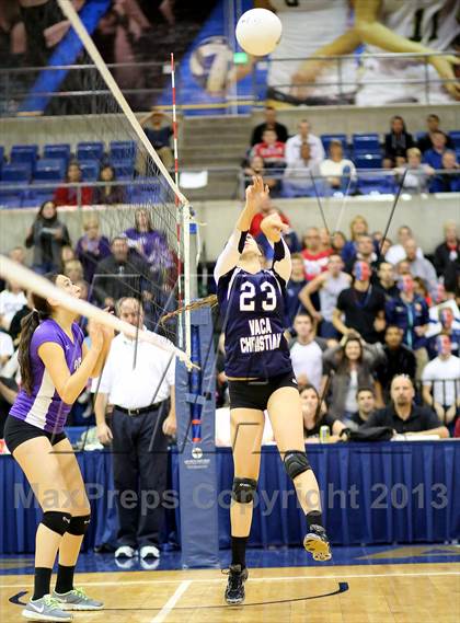 Thumbnail 1 in Vacaville Christian vs Bradshaw Christian (CIF SJS D5 Final) photogallery.