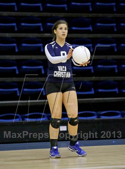 Thumbnail 3 in Vacaville Christian vs Bradshaw Christian (CIF SJS D5 Final) photogallery.