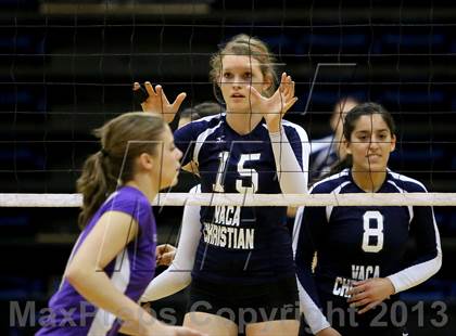 Thumbnail 3 in Vacaville Christian vs Bradshaw Christian (CIF SJS D5 Final) photogallery.