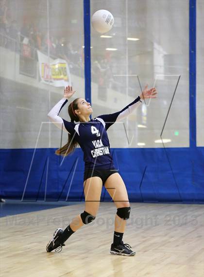 Thumbnail 3 in Vacaville Christian vs Bradshaw Christian (CIF SJS D5 Final) photogallery.
