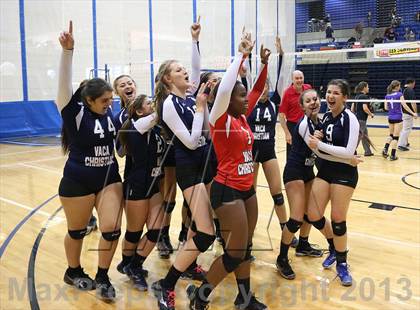Thumbnail 1 in Vacaville Christian vs Bradshaw Christian (CIF SJS D5 Final) photogallery.