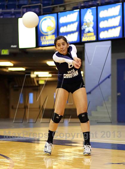 Thumbnail 1 in Vacaville Christian vs Bradshaw Christian (CIF SJS D5 Final) photogallery.