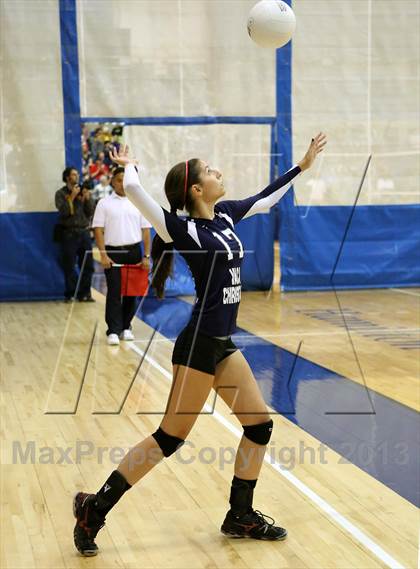 Thumbnail 2 in Vacaville Christian vs Bradshaw Christian (CIF SJS D5 Final) photogallery.