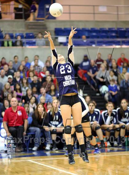 Thumbnail 2 in Vacaville Christian vs Bradshaw Christian (CIF SJS D5 Final) photogallery.
