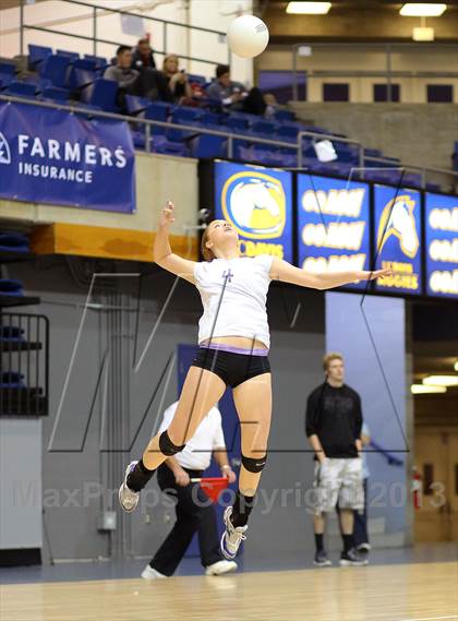 Thumbnail 1 in Vacaville Christian vs Bradshaw Christian (CIF SJS D5 Final) photogallery.