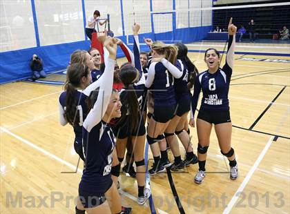 Thumbnail 1 in Vacaville Christian vs Bradshaw Christian (CIF SJS D5 Final) photogallery.