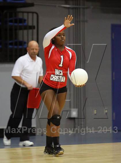 Thumbnail 1 in Vacaville Christian vs Bradshaw Christian (CIF SJS D5 Final) photogallery.