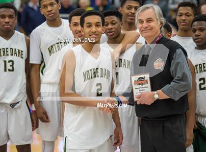 Thumbnail 1 in Notre Dame vs Archbishop Molloy (Spalding Hoophall Classic) photogallery.