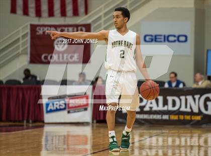 Thumbnail 3 in Notre Dame vs Archbishop Molloy (Spalding Hoophall Classic) photogallery.