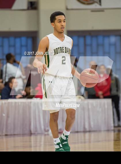 Thumbnail 2 in Notre Dame vs Archbishop Molloy (Spalding Hoophall Classic) photogallery.