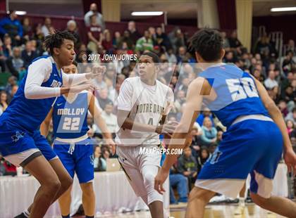 Thumbnail 1 in Notre Dame vs Archbishop Molloy (Spalding Hoophall Classic) photogallery.
