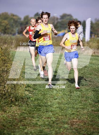 Thumbnail 1 in IHSAA Semi State Cross Country Boys Championships photogallery.