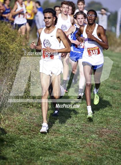 Thumbnail 1 in IHSAA Semi State Cross Country Boys Championships photogallery.
