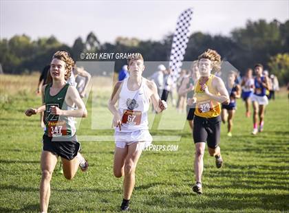 Thumbnail 3 in IHSAA Semi State Cross Country Boys Championships photogallery.