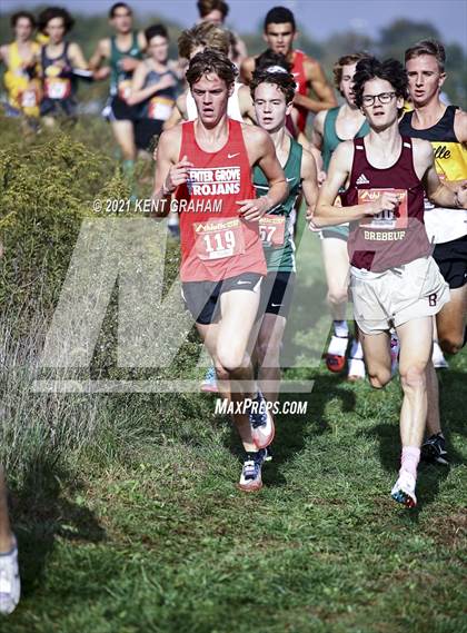 Thumbnail 3 in IHSAA Semi State Cross Country Boys Championships photogallery.