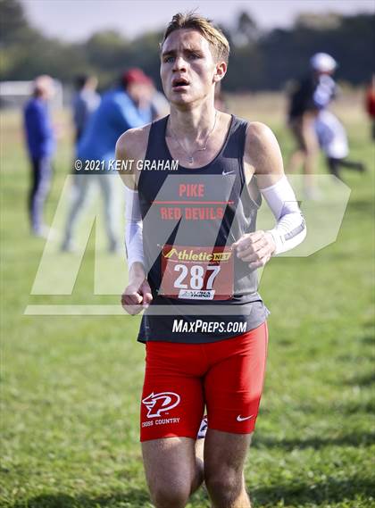 Thumbnail 2 in IHSAA Semi State Cross Country Boys Championships photogallery.