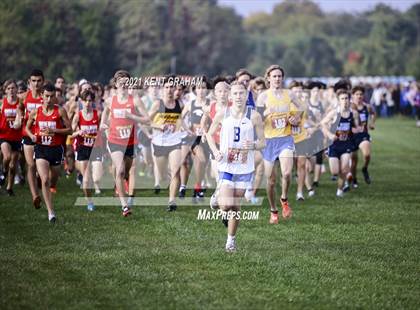 Thumbnail 2 in IHSAA Semi State Cross Country Boys Championships photogallery.