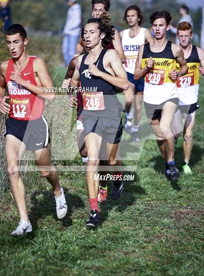 Thumbnail 1 in IHSAA Semi State Cross Country Boys Championships photogallery.