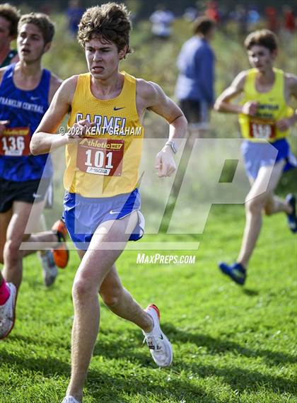 Thumbnail 2 in IHSAA Semi State Cross Country Boys Championships photogallery.