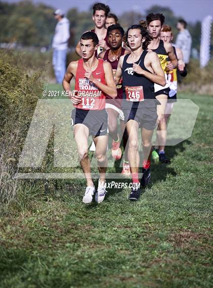 Thumbnail 2 in IHSAA Semi State Cross Country Boys Championships photogallery.