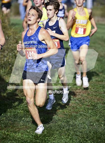Thumbnail 1 in IHSAA Semi State Cross Country Boys Championships photogallery.