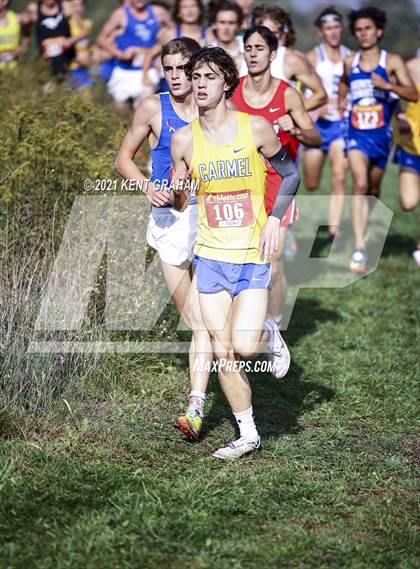 Thumbnail 3 in IHSAA Semi State Cross Country Boys Championships photogallery.