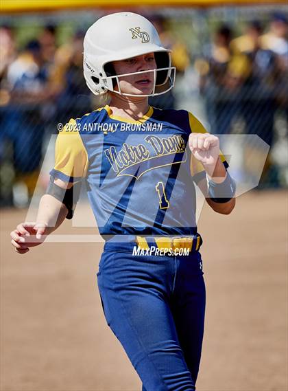 Thumbnail 3 in Notre Dame @ East Nicolaus (CIF NorCal D2 Semi-final) photogallery.