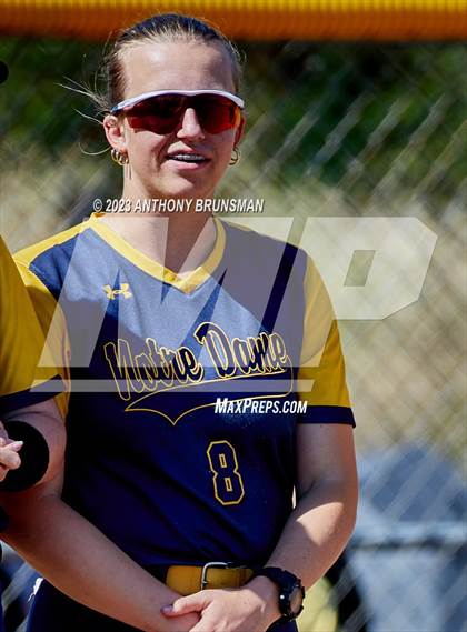 Thumbnail 2 in Notre Dame @ East Nicolaus (CIF NorCal D2 Semi-final) photogallery.