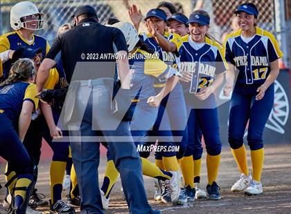 Thumbnail 2 in Notre Dame @ East Nicolaus (CIF NorCal D2 Semi-final) photogallery.