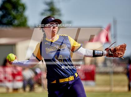 Thumbnail 1 in Notre Dame @ East Nicolaus (CIF NorCal D2 Semi-final) photogallery.
