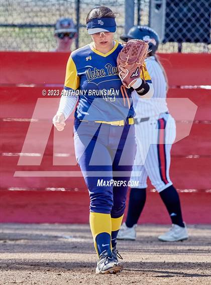 Thumbnail 3 in Notre Dame @ East Nicolaus (CIF NorCal D2 Semi-final) photogallery.