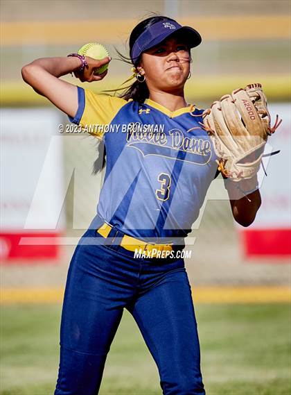 Thumbnail 3 in Notre Dame @ East Nicolaus (CIF NorCal D2 Semi-final) photogallery.