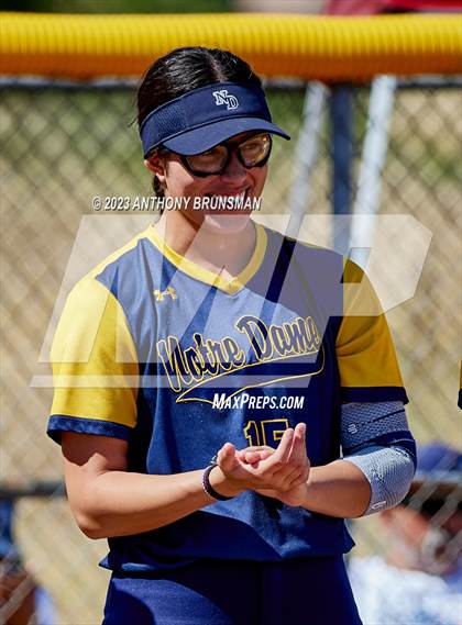 Thumbnail 3 in Notre Dame @ East Nicolaus (CIF NorCal D2 Semi-final) photogallery.