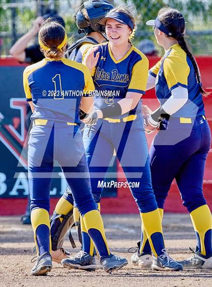 Thumbnail 3 in Notre Dame @ East Nicolaus (CIF NorCal D2 Semi-final) photogallery.