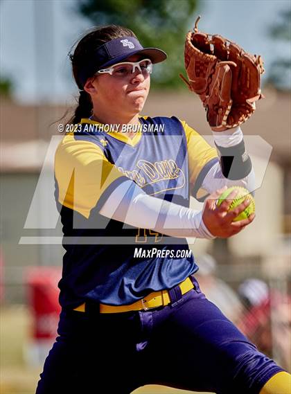Thumbnail 3 in Notre Dame @ East Nicolaus (CIF NorCal D2 Semi-final) photogallery.