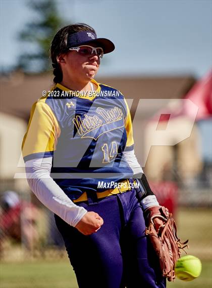 Thumbnail 2 in Notre Dame @ East Nicolaus (CIF NorCal D2 Semi-final) photogallery.